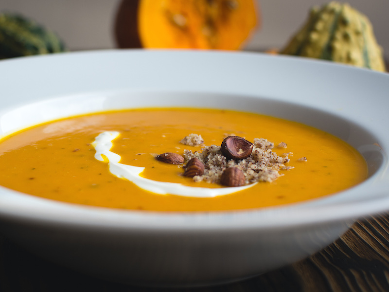 Autumn pumpkin
                    soup